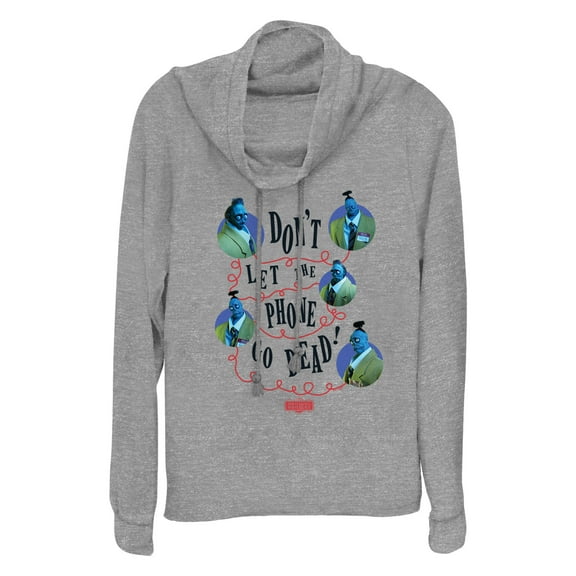 Junior's Beetlejuice Beetlejuice Bob Don't Let the Phone Go Dead  Cowl Neck Sweatshirt