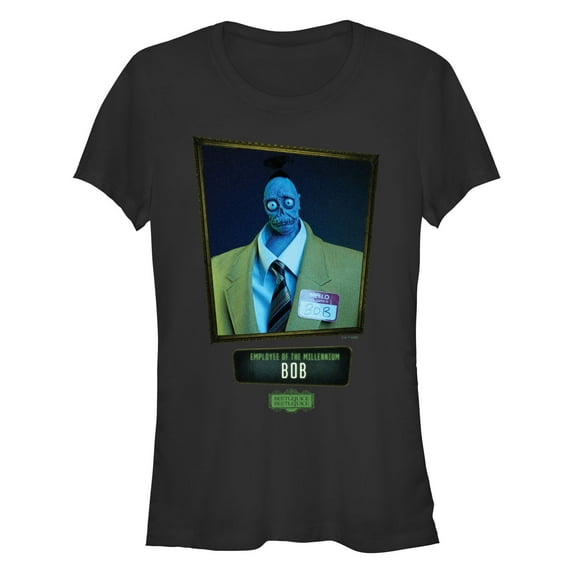 Junior's Beetlejuice Beetlejuice Bob Employee of the Millennium Graphic T-Shirt