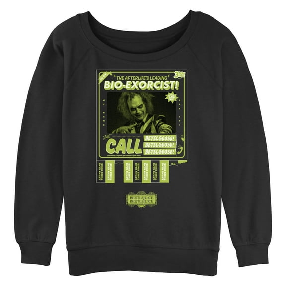 Junior's Beetlejuice Beetlejuice Call the Afterlife's Leading Bio-Exorcist  Sweatshirt