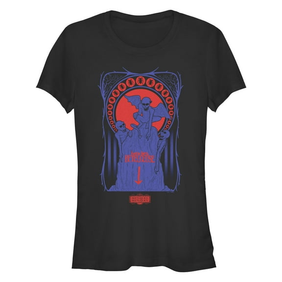 Junior's Beetlejuice Beetlejuice Here Lies Tombstone Graphic T-Shirt