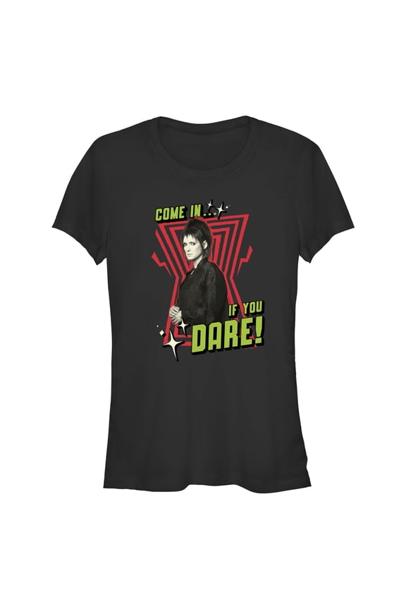 Junior's Beetlejuice Beetlejuice Lydia Deetz Come In If You Dare Graphic T-Shirt