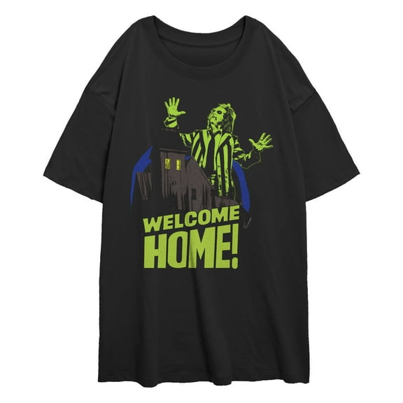 Junior's Beetlejuice Beetlejuice Retro Welcome Home Graphic T-Shirt