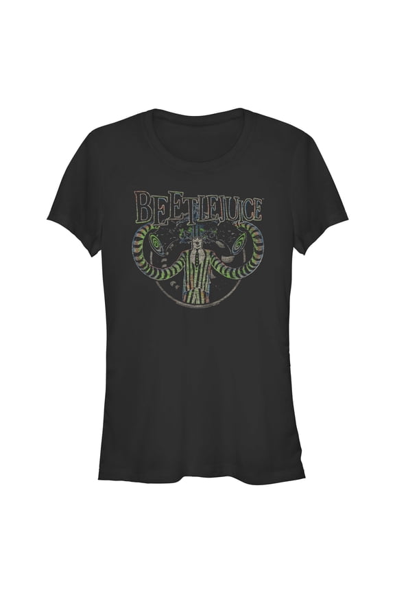 Junior's Beetlejuice Carnival Monster Graphic T-Shirt
