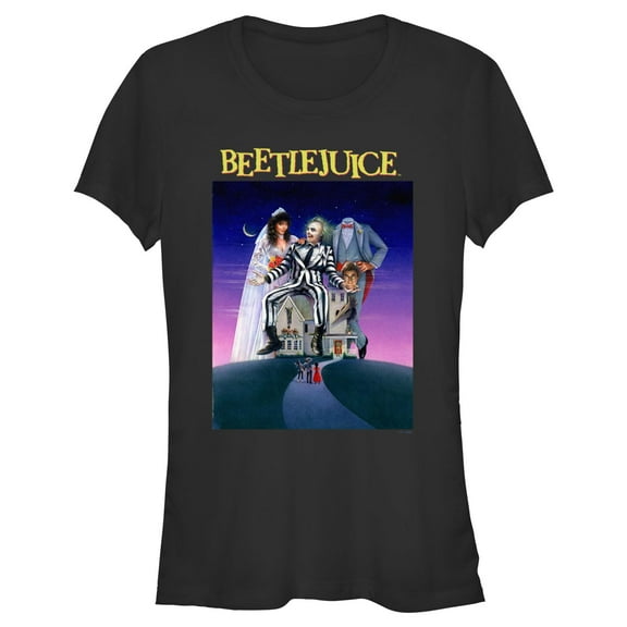 Junior's Beetlejuice Classic Poster  Graphic T-Shirt