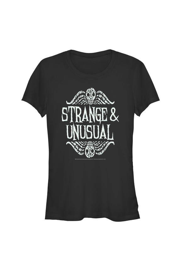 Junior's Beetlejuice Strange and Unusual Quote Graphic T-Shirt