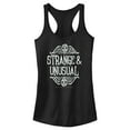 thumbnail image 1 of Junior's Beetlejuice Strange and Unusual Quote Racerback Tank Top, 1 of 5