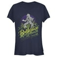 thumbnail image 1 of Junior's Beetlejuice Three Times Green Logo Graphic T-Shirt, 1 of 4