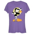 thumbnail image 1 of Junior's Betty Boop Halloween Pumpkins Graphic Tee Purple Small, 1 of 3