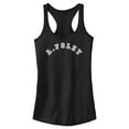 thumbnail image 1 of Junior's Beverly Hills Cop: Axel F Varsity Logo Racerback Tank Top, 1 of 5