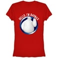 thumbnail image 1 of Junior's Big Hero 6 Hello Baymax  Graphic Tee Red Large, 1 of 2