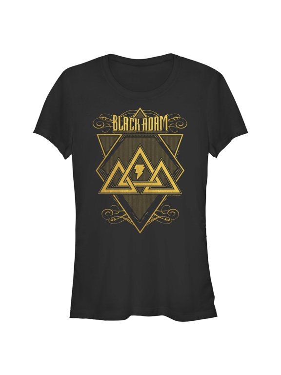 Junior's Black Adam Triangle Strategy Graphic Tee Black 2X Large