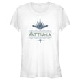 thumbnail image 1 of Junior's Black Panther: Wakanda Forever Attuma Logo  Graphic Tee White Large, 1 of 3