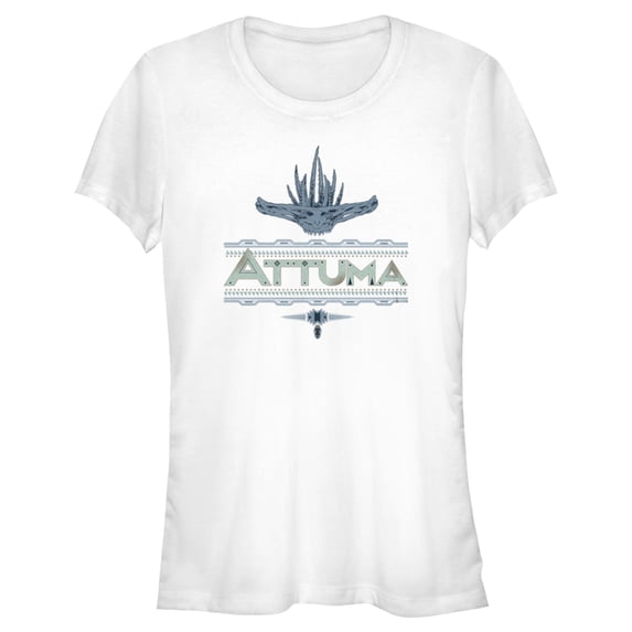 Junior's Black Panther: Wakanda Forever Attuma Logo Graphic Tee White Large