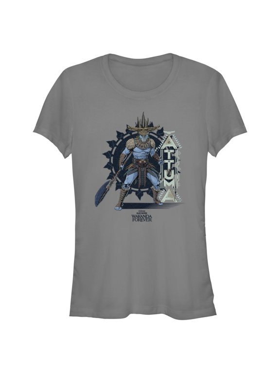 Junior's Black Panther: Wakanda Forever Attuma Portrait Graphic Tee Charcoal X Large