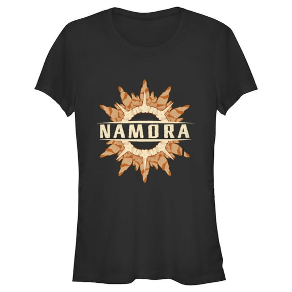 Junior's Black Panther: Wakanda Forever Namora Logo Graphic Tee Black X Large