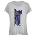 thumbnail image 1 of Junior's Black Panther: Wakanda Forever Shuri Pattern Graphic Tee Athletic Heather 2X Large, 1 of 2