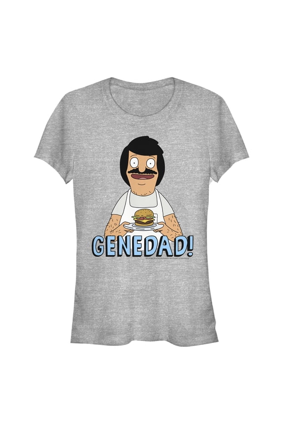 Junior's Bob's Burgers Genedad Portrait Graphic Tee Athletic Heather X Large