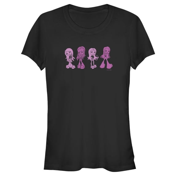 Junior's Bratz Favorite Crowd Graphic Tee Black Small