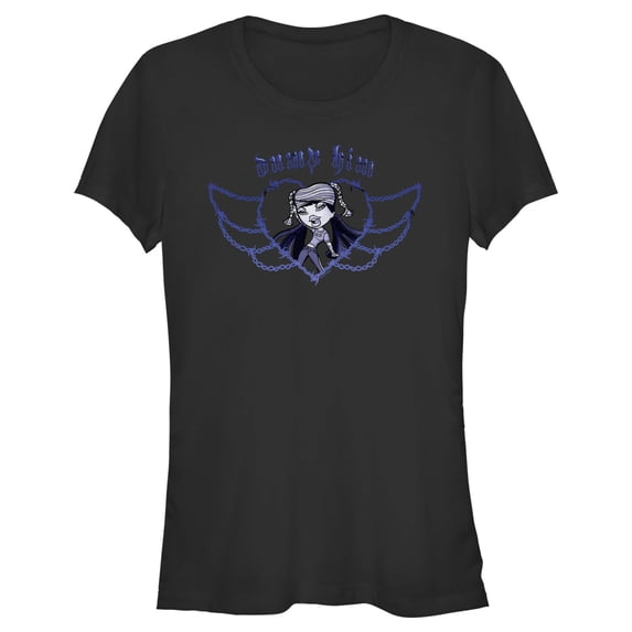 Junior's Bratz Jade Dump Him Graphic Tee Black Small