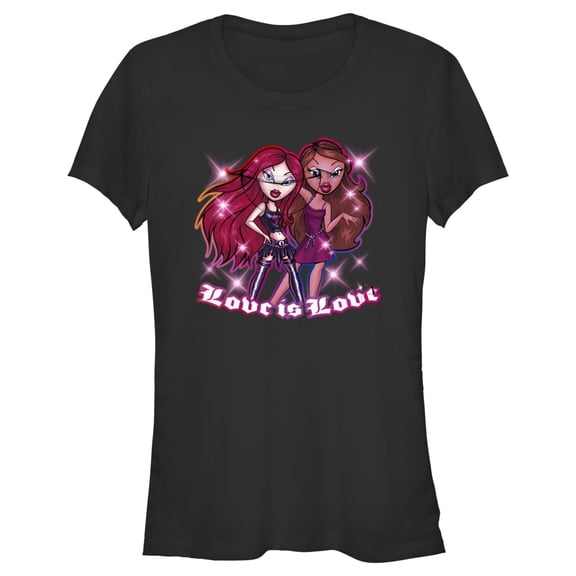 Junior's Bratz Love is Love Graphic Tee Black Large