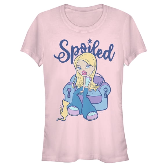 Junior's Bratz Spoiled Cloe Graphic Tee Light Pink X Large