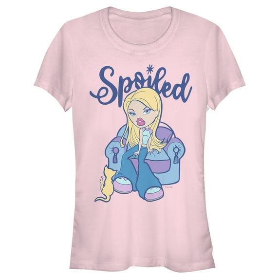 Junior's Bratz Spoiled Cloe Graphic Tee Light Pink X Large