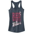 thumbnail image 1 of Junior's CHIN UP 4th of July and Bows Racerback Tank Top Indigo 2X Large, 1 of 3