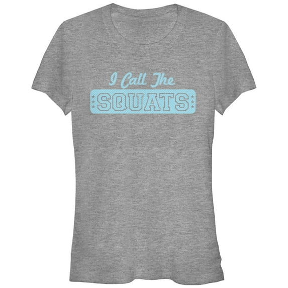 Junior's CHIN UP Call the Squats Graphic Tee Athletic Heather 2X Large