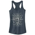 thumbnail image 1 of Junior's CHIN UP Dream Big Worry Small Racerback Tank Top Indigo Small, 1 of 3