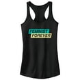 thumbnail image 1 of Junior's CHIN UP Feminist Forever  Racerback Tank Top Black Medium, 1 of 4