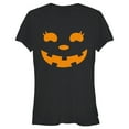 thumbnail image 1 of Junior's CHIN UP Halloween Jack o' Lantern Face  Graphic Tee Black 2X Large, 1 of 3