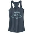 thumbnail image 1 of Junior's CHIN UP Happy Friday Yay Racerback Tank Top Indigo 2X Large, 1 of 3