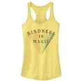 thumbnail image 1 of Junior's CHIN UP Kindness is Magic Rainbow  Racerback Tank Top Banana Medium, 1 of 3
