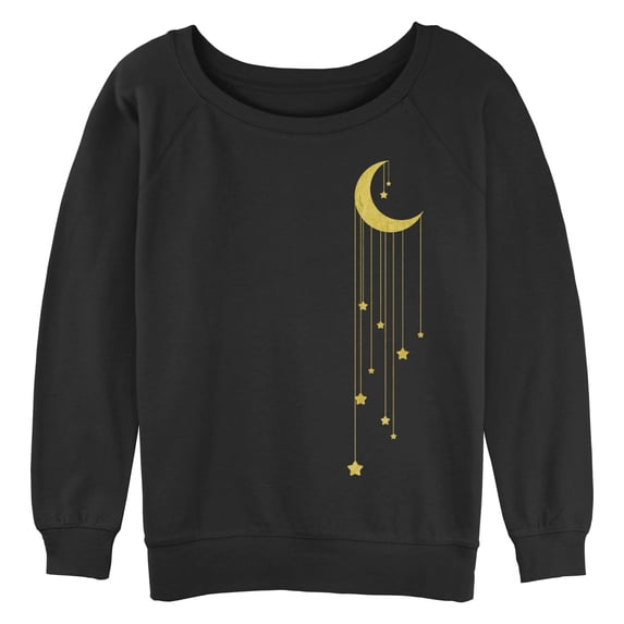 Junior's CHIN UP Moon Stars Sweatshirt