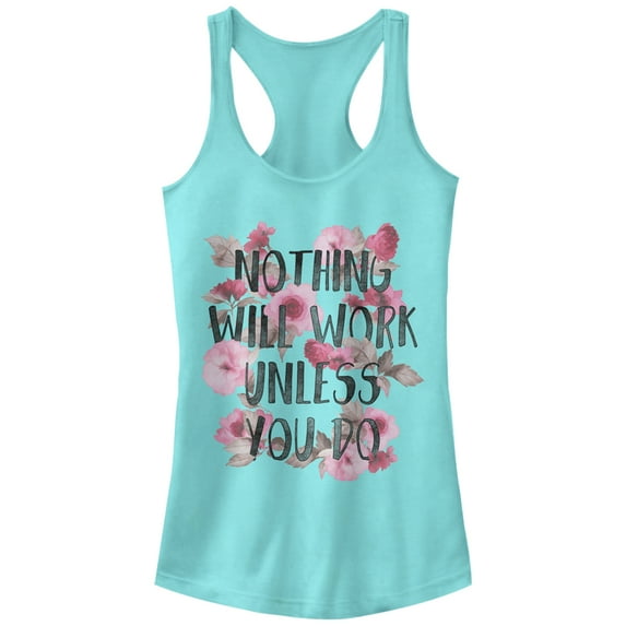 Women's Chin Up Do The Work - Racerback Womens Tank Large Cancun