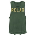 thumbnail image 1 of Junior's CHIN UP Relax Command  Festival Muscle Graphic Tee Pine Green Heather Large, 1 of 3
