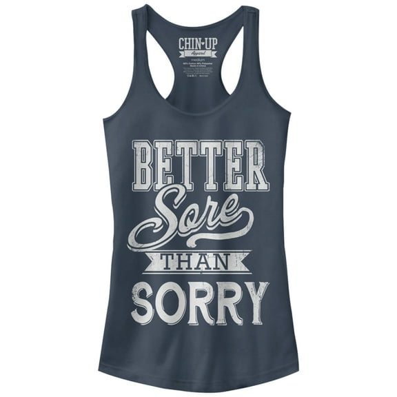 Women's Chin Up Sore - Racerback Womens Tank X-Large Indigo