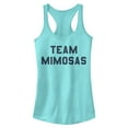 thumbnail image 1 of Junior's CHIN UP Team Mimosas  Racerback Tank Top Cancun Small, 1 of 3