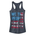 thumbnail image 1 of Junior's CHIN UP We The People Like to Party  Racerback Tank Top, 1 of 4