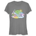 thumbnail image 1 of Junior's Care Bears Camping Bears  Graphic Tee Charcoal Small, 1 of 3