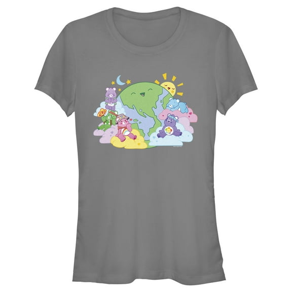 Junior's Care Bears Camping Bears  Graphic Tee Charcoal X Large