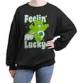 thumbnail image 1 of Junior's Care Bears Distressed Rainbow Feelin Lucky  Sweatshirt, 1 of 3