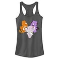 thumbnail image 1 of Junior's Care Bears Halloween Bears  Racerback Tank Top Charcoal X Large, 1 of 4