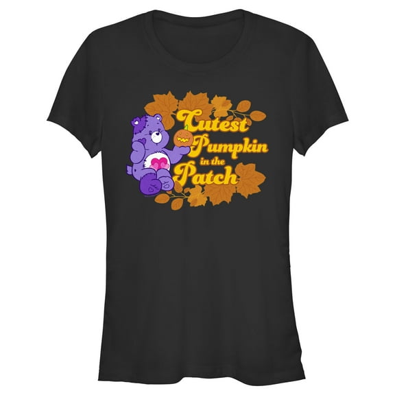 Junior's Care Bears Halloween Harmony Bear Cutest Pumpkin in the Patch Graphic T-Shirt