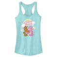 thumbnail image 1 of Junior's Care Bears Love-a-Lot and Tenderheart Bear Caring Bride  Racerback Tank Top, 1 of 4