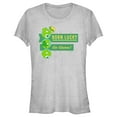 thumbnail image 1 of Junior's Care Bears St. Patrick’s Day Born Lucky  Graphic Tee Athletic Heather Large, 1 of 3