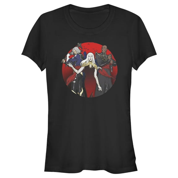 Junior's Castlevania Carmilla Villain Shot  Graphic Tee Black Medium