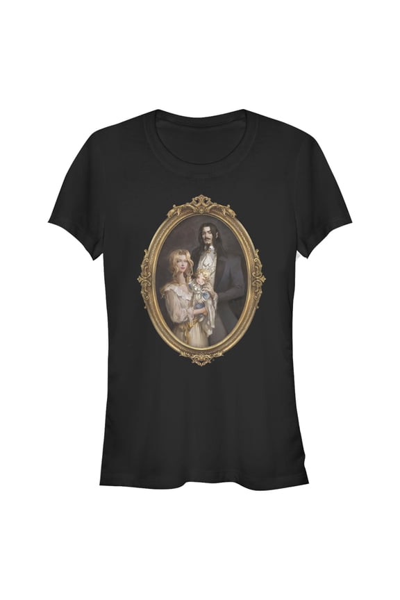 Junior's Castlevania Framed Family Portrait  Graphic Tee Black X Large