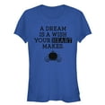 thumbnail image 1 of Junior's Cinderella A Dream Is a Wish Your Heart Makes  Graphic Tee Royal Blue 2X Large, 1 of 2