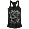 thumbnail image 1 of Junior's Cinderella Enchanted Pumpkin Patch  Racerback Tank Top Black Medium, 1 of 4